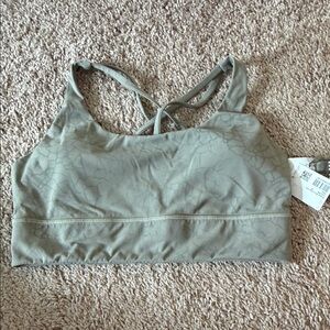 lululemon athletica energy long line Sage Green tye die size 10